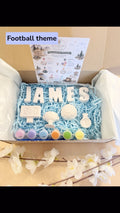 Personalised paint your own football adventure gift box