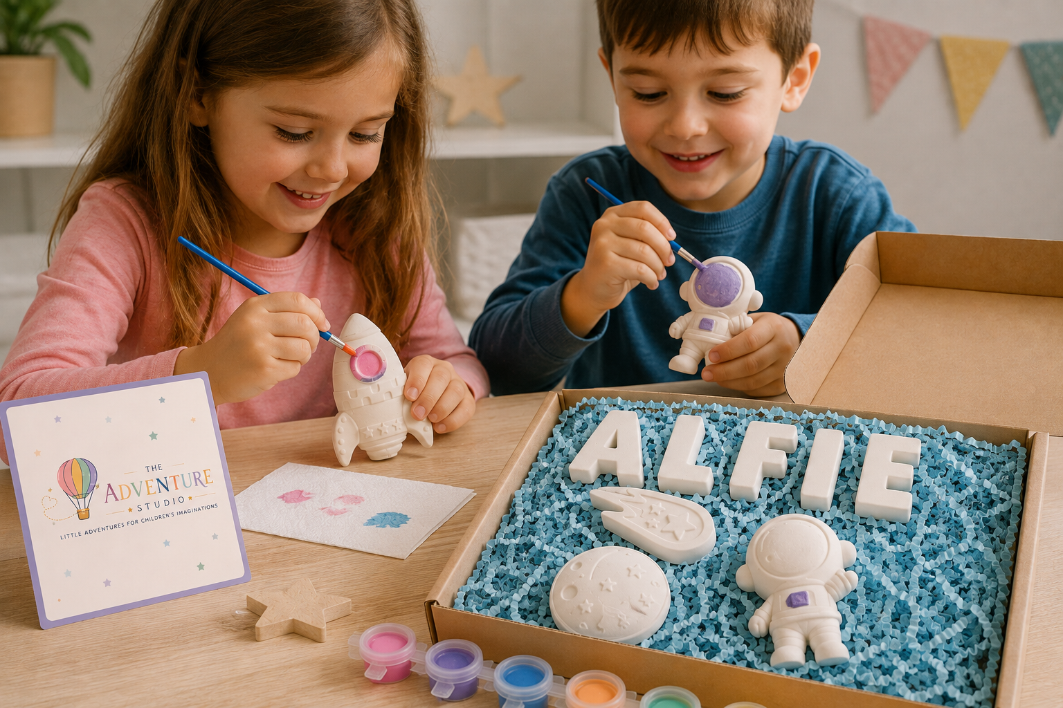 Personalised Paint Your Own Space Adventure Gift Box