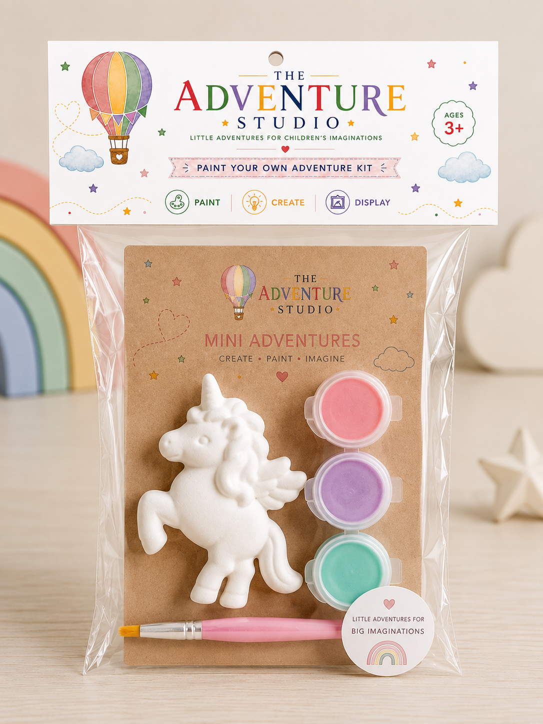 Unicorn Paint Your Own Plaster Kit | Children's Craft Activity | Party Bag Gift | Ages 3+